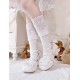Sheep Puff Little Rose Chunky Heel Shoes(Limited Pre-Order/4 Colours/Full Payment Without Shipping)